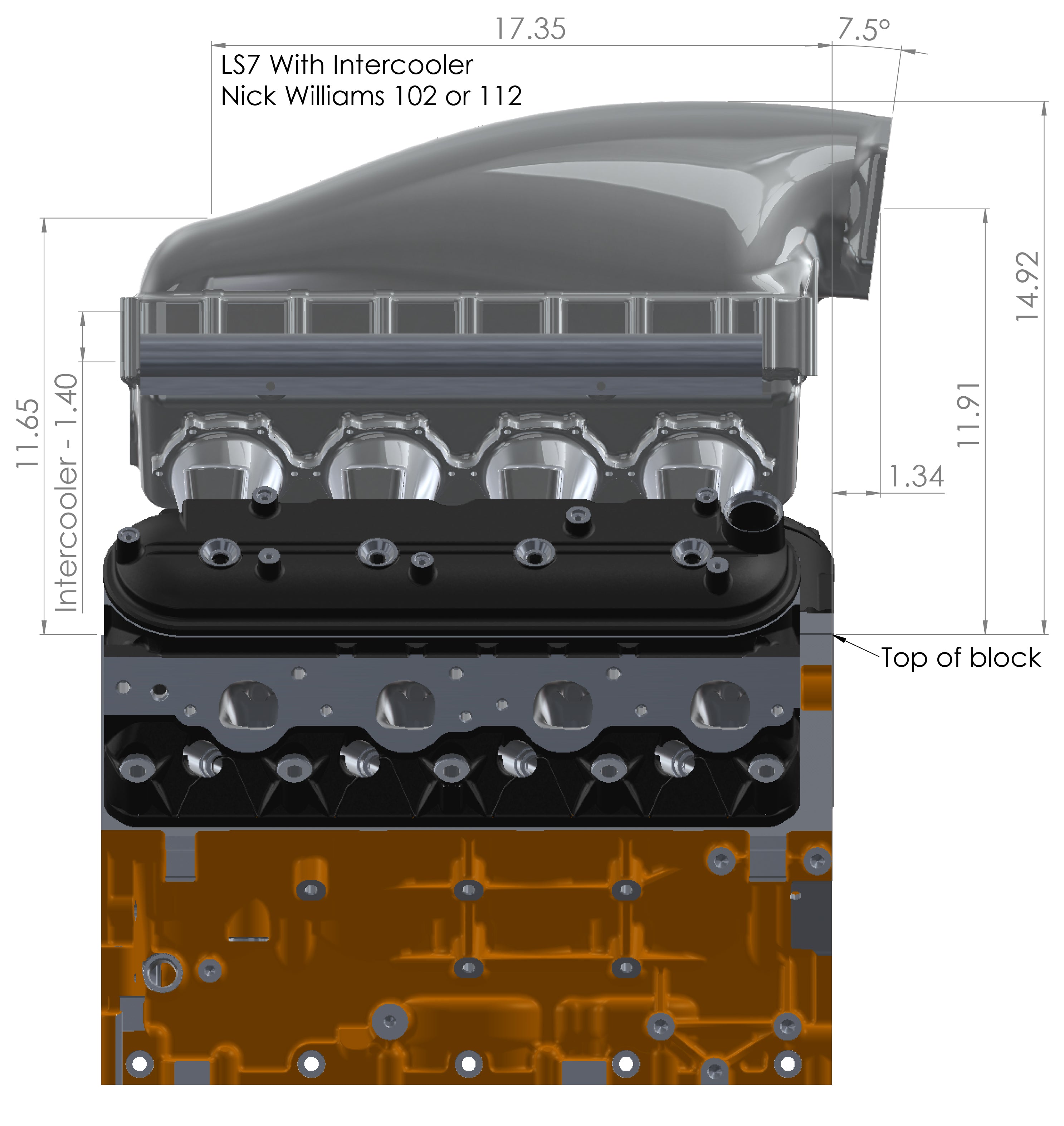 LS7 LME 2400HP BILLET INTAKE